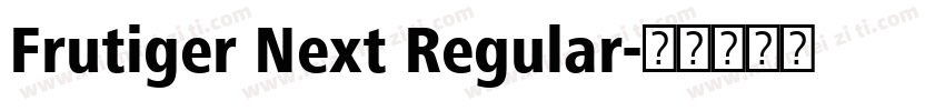 Frutiger Next Regular字体转换